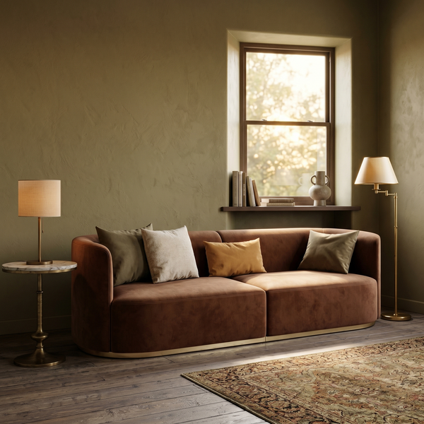 Marceau Pillowy Bouclé 3-Seater Sofa (2400mm) - (NO)