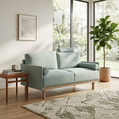 Mari Upholstered Fabric 2-Seater Sofa W 151 x D 78 x H 88 cm - (OT)