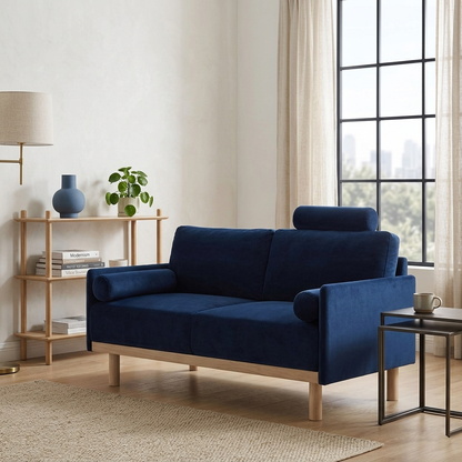 Mari Upholstered Fabric 2-Seater Sofa W 151 x D 78 x H 88 cm - (OT)