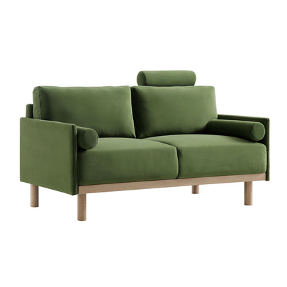 Mari Upholstered Fabric 2-Seater Sofa W 151 x D 78 x H 88 cm - (OT)