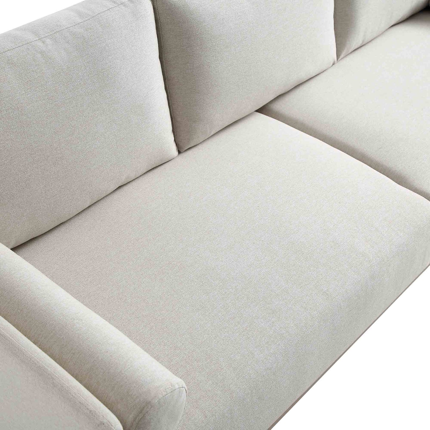 Mari Upholstered Fabric 3-Seater Sofa W 193 x D 78 x H 88 cm - (OT)