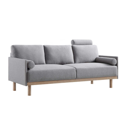 Mari Upholstered Fabric 3-Seater Sofa W 193 x D 78 x H 88 cm - (OT)
