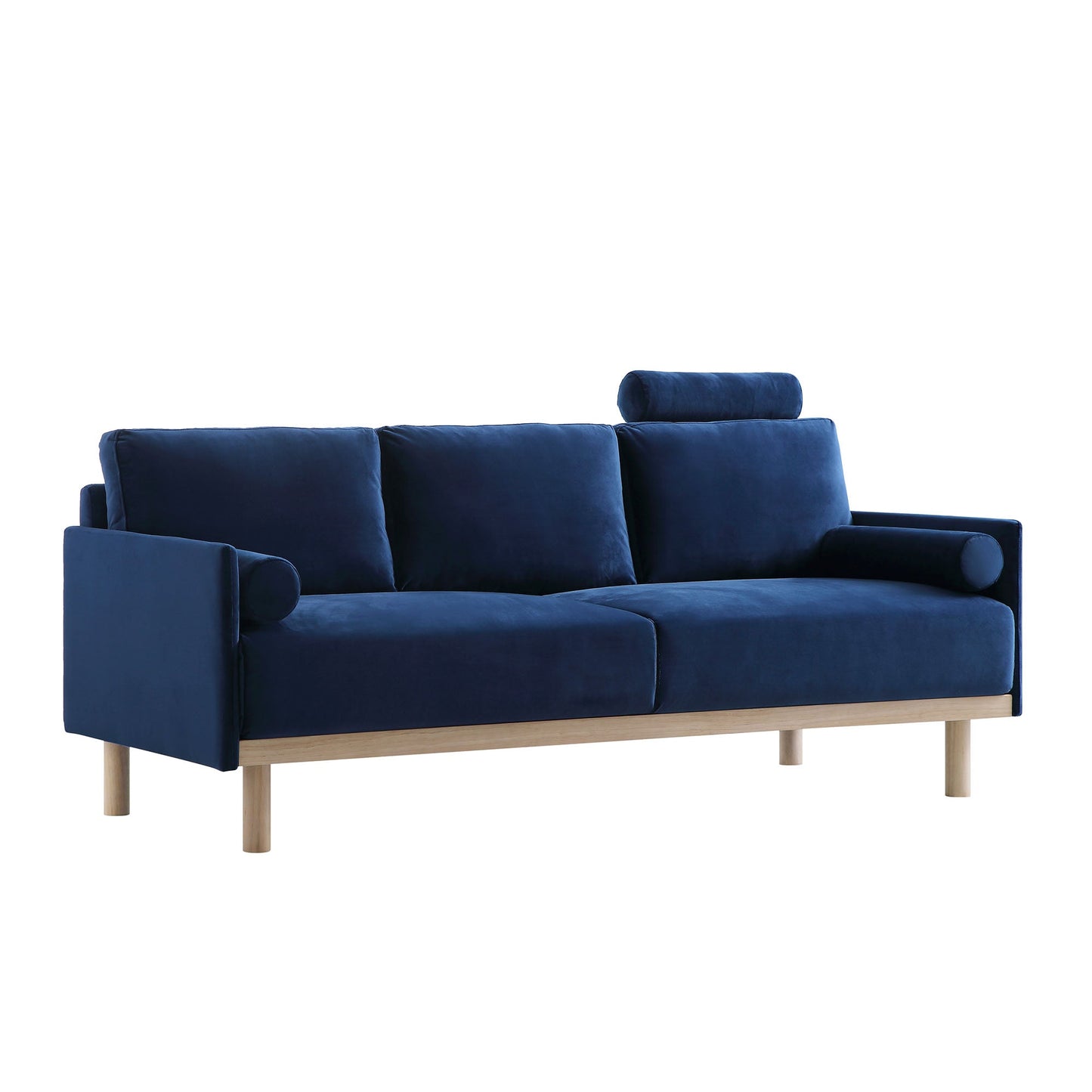 Mari Upholstered Fabric 3-Seater Sofa W 193 x D 78 x H 88 cm - (OT)