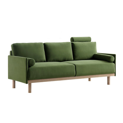 Mari Upholstered Fabric 3-Seater Sofa W 193 x D 78 x H 88 cm - (OT)