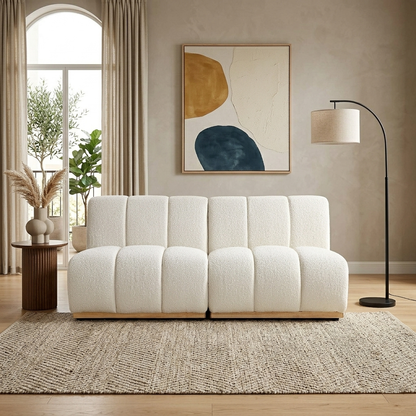 Mazi 2-Seater Upholstered Sofa W 128 x D 95 x H 74 cm - (OT)