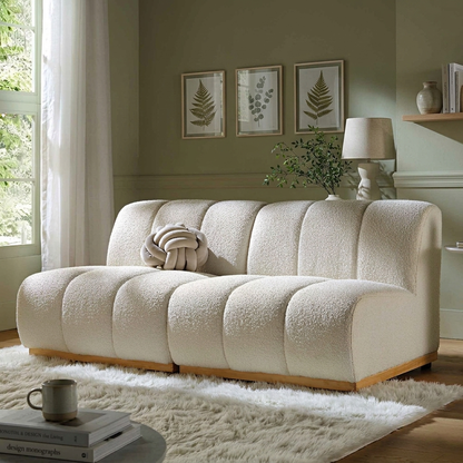 Mazi 2-Seater Upholstered Sofa W 128 x D 95 x H 74 cm - (OT)