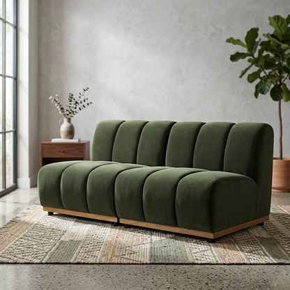Mazi 2-Seater Upholstered Sofa W 128 x D 95 x H 74 cm - (OT)
