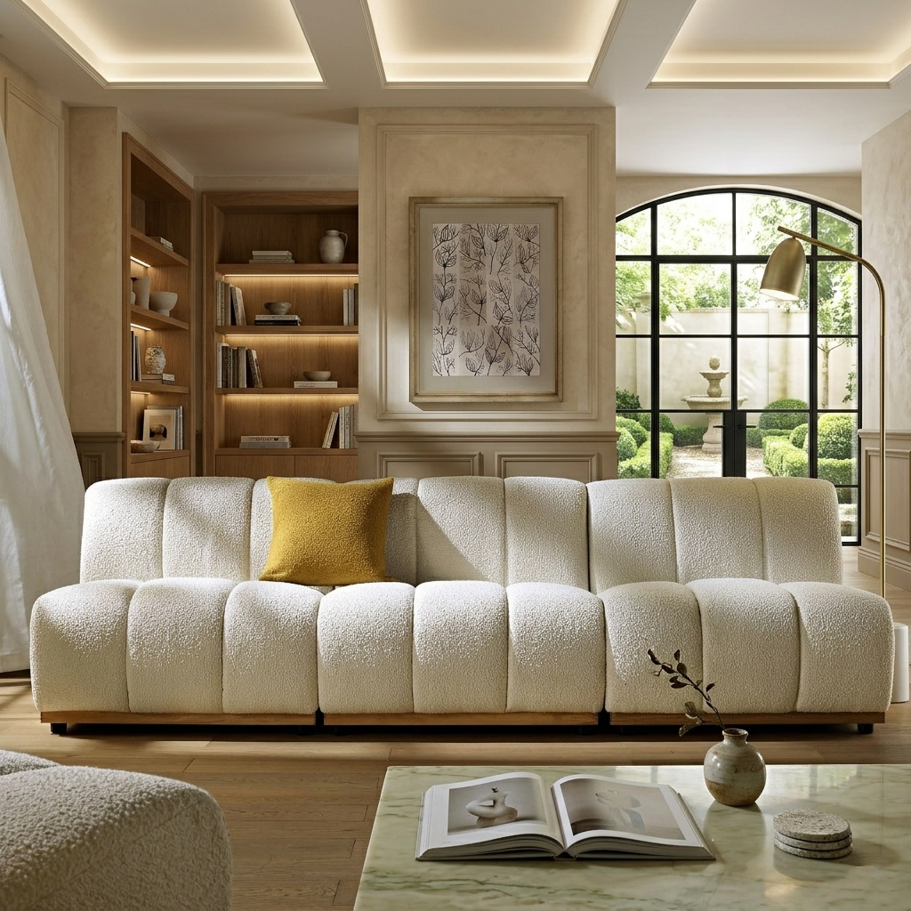 Mazi 3-Seater Upholstered Sofa W 192 x D 95 x H 74 cm - (OT)