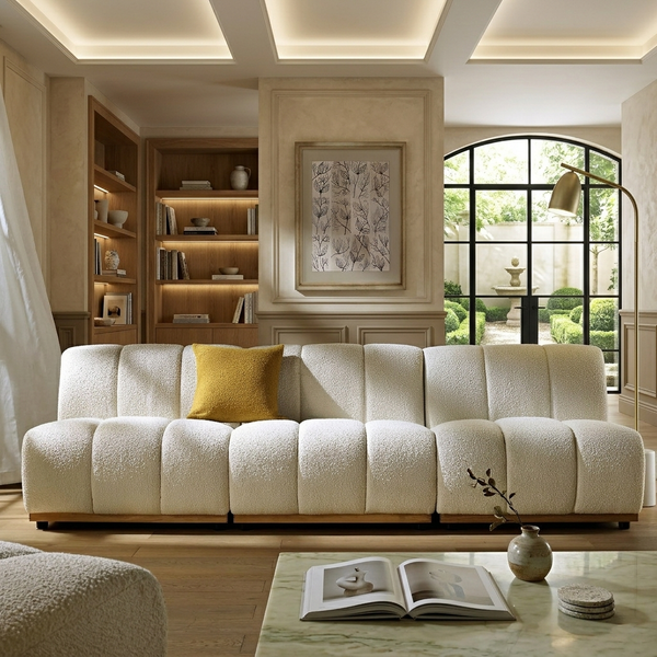 Mazi 3-Seater Upholstered Sofa W 192 x D 95 x H 74 cm - (OT)