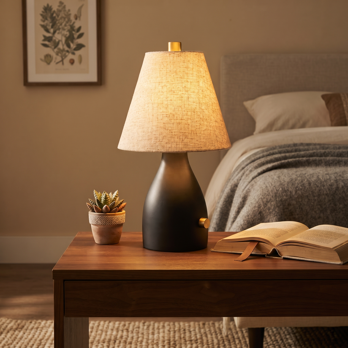 Minis Rechargeable Wooden Table Lamp (PL)