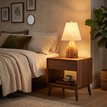 Minis Rechargeable Wooden Table Lamp (PL)