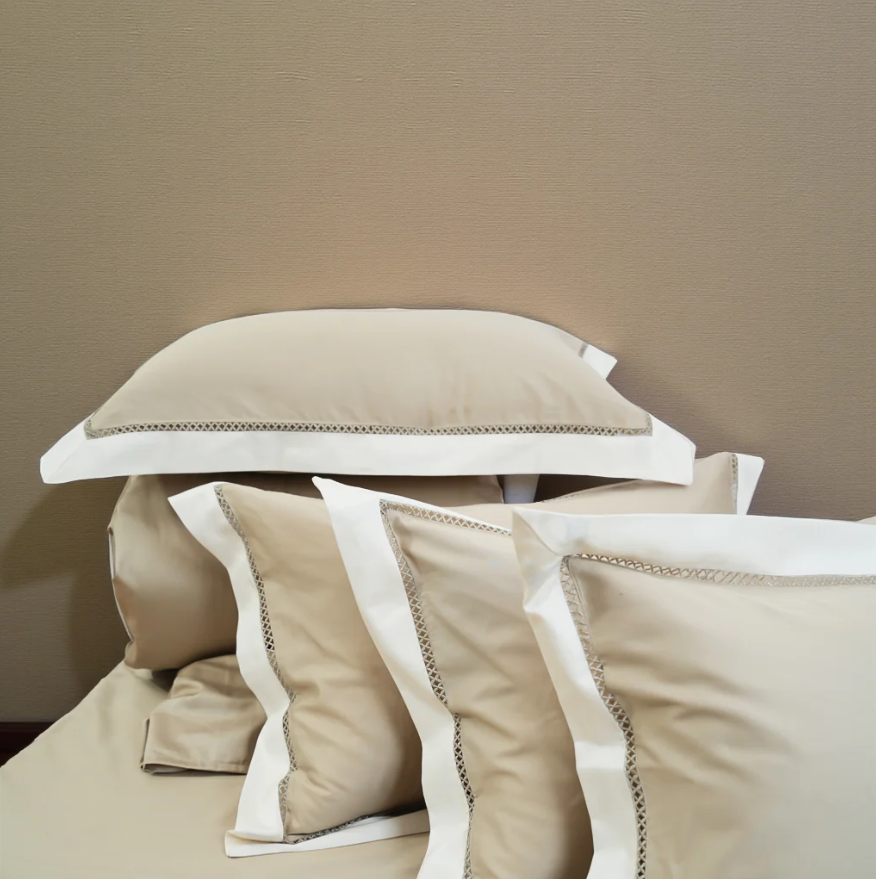 Moon Sandstone Shade (400TC) - 100% Cotton King-Size Bedsheet + 2 Pillow Covers