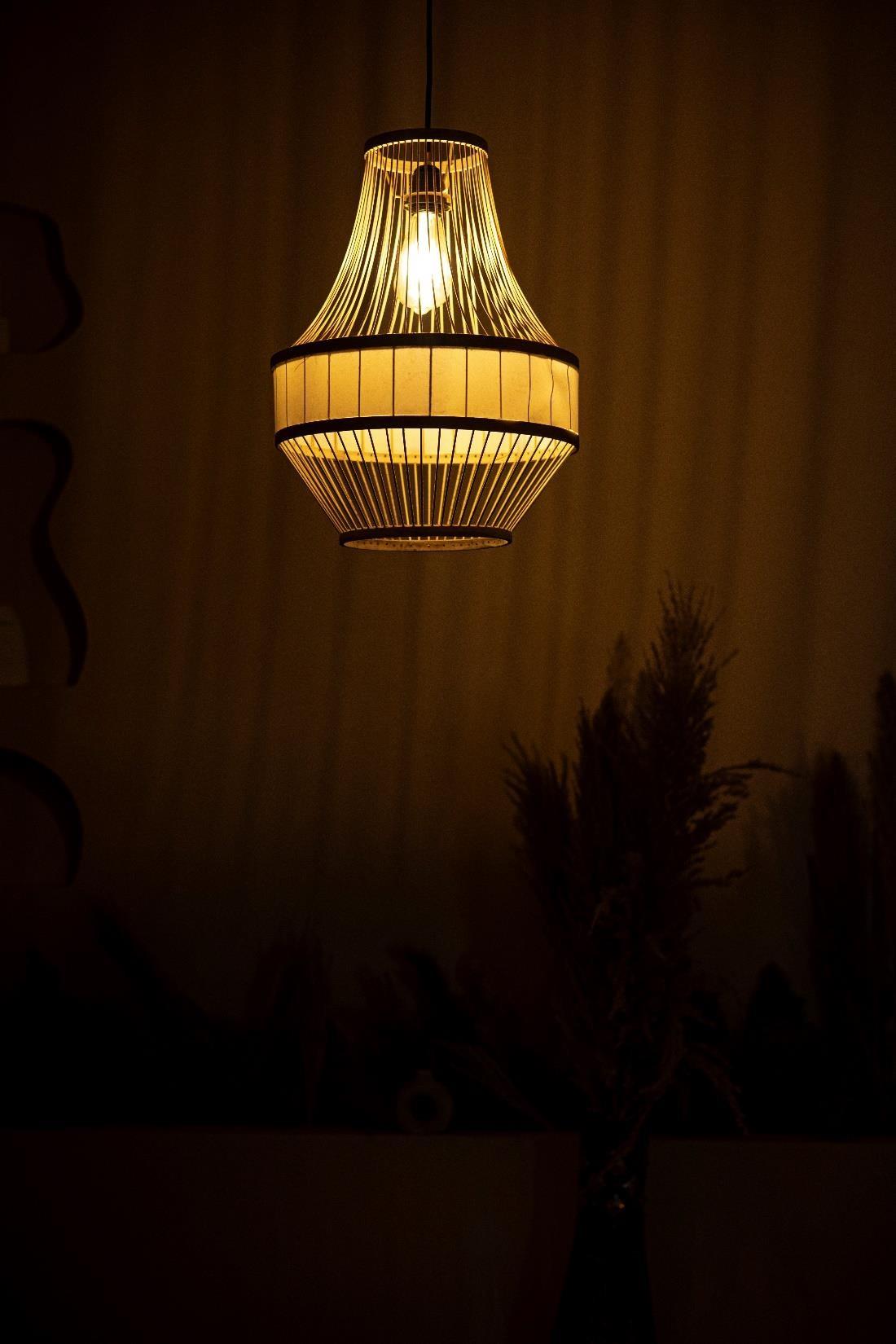 Handwoven Bamboo Lamp Shade D35cm x H45cm (D)