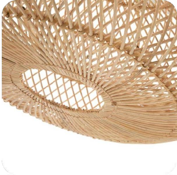 Handwoven Rattan Bamboo Lamp Shade D60cm x H30cm (D)