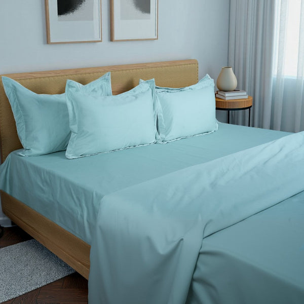 ORIGIN Bedsheet (400TC) - 100% Cotton King-Size Bedsheet + 2 Pillow Covers