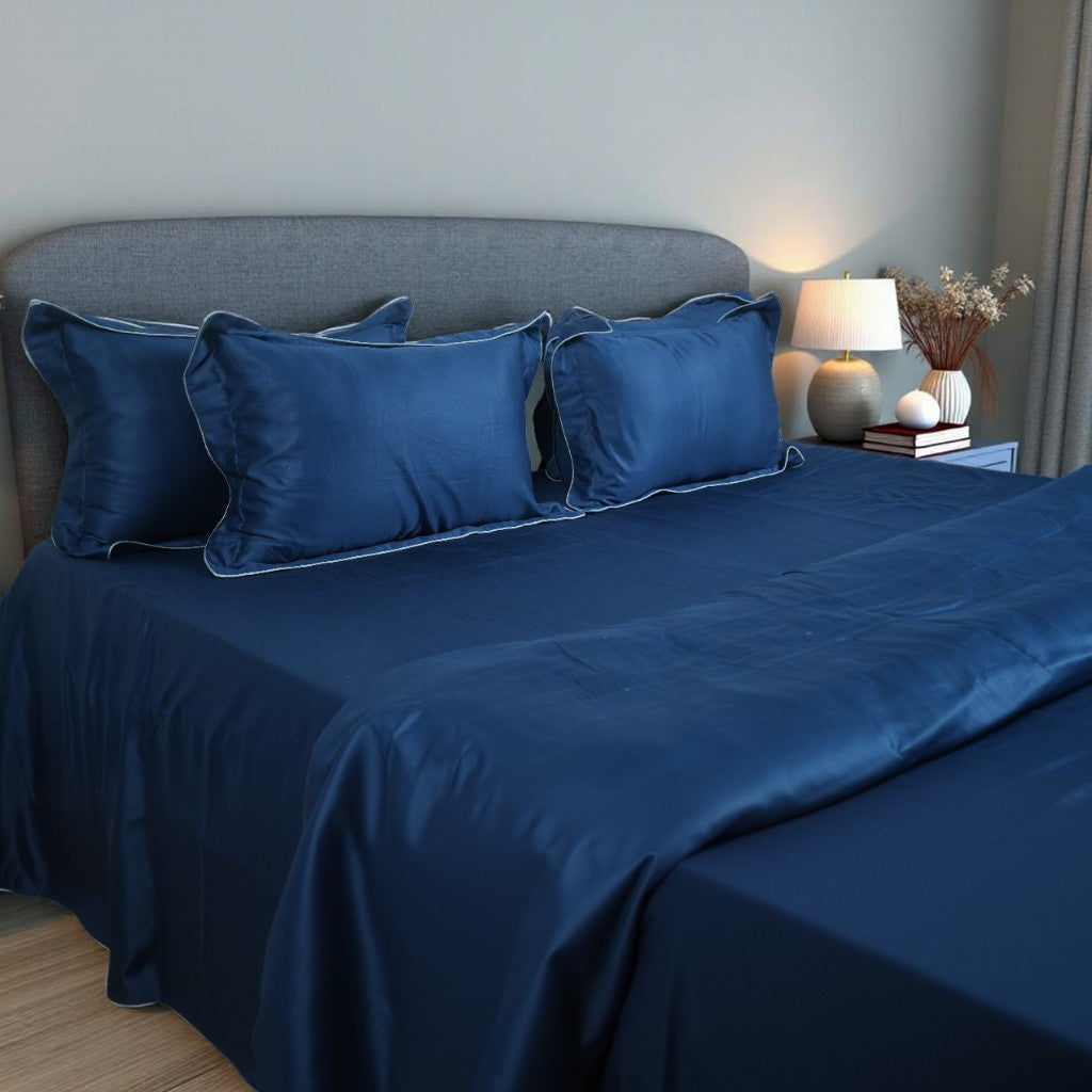 ORIGIN Bedsheet (400TC) - 100% Cotton King-Size Bedsheet + 2 Pillow Covers