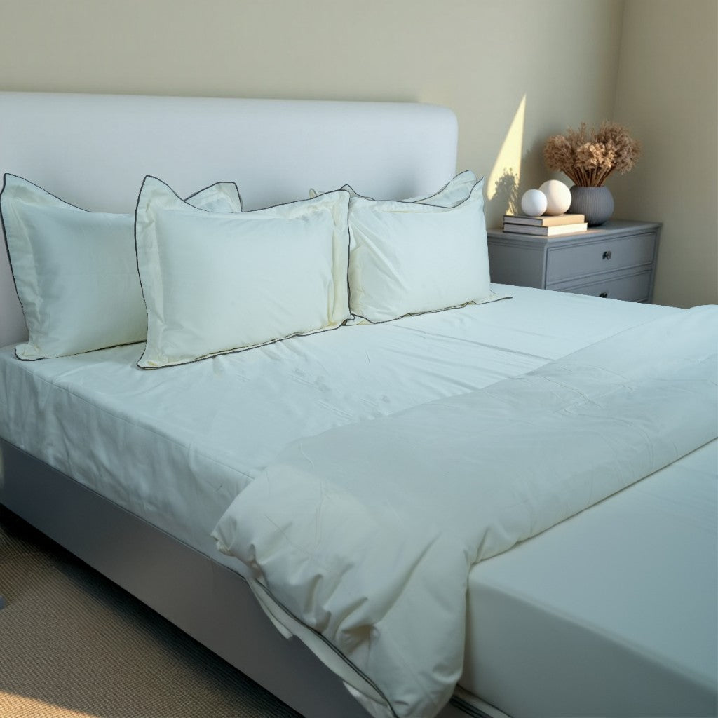 ORIGIN Bedsheet (400TC) - 100% Cotton King-Size Bedsheet + 2 Pillow Covers