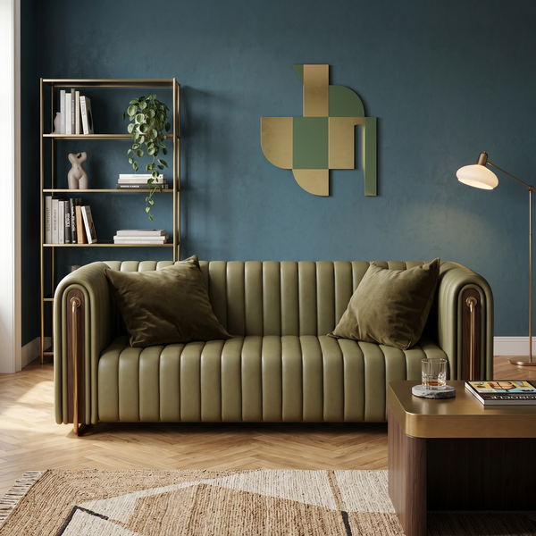 Odette Compact Curved Bouclé 2-Seater Sofa (1800mm) - (NO)