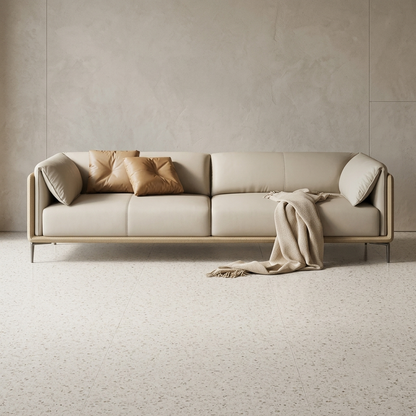 Odile Split-Back Curved Bouclé 2-Seater Sofa (1800mm) - (NO)