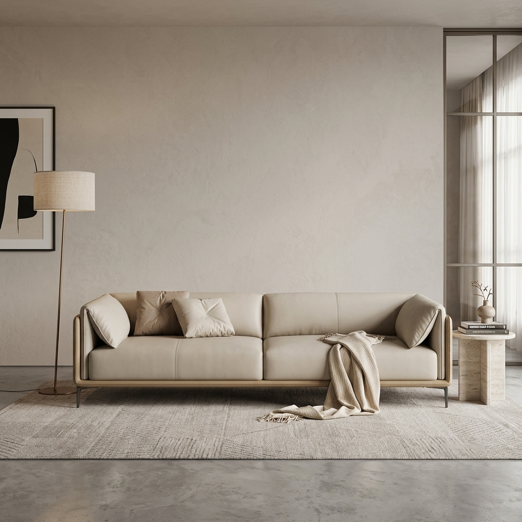 Odile Split-Back Curved Bouclé 2-Seater Sofa (1800mm) - (NO)