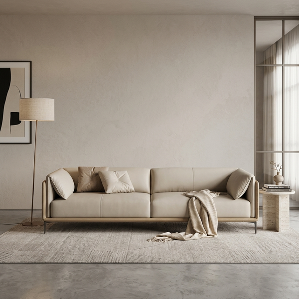 Odile Split-Back Curved Bouclé 2-Seater Sofa (1800mm) - (NO)