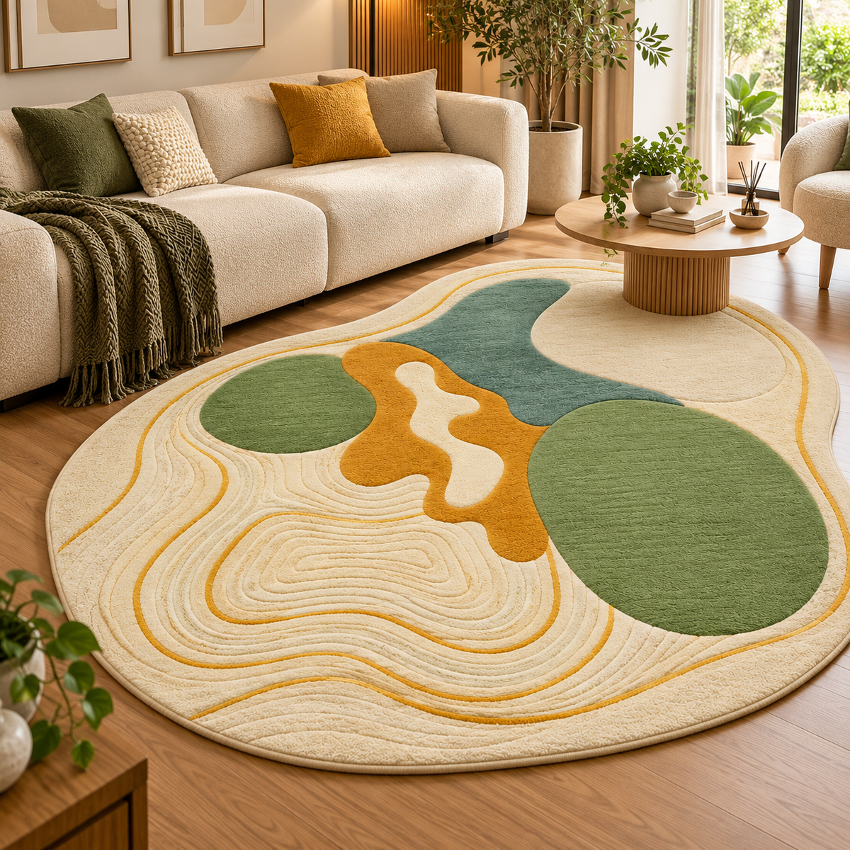 Organic Contour New Zealand Wool Rug (GG)
