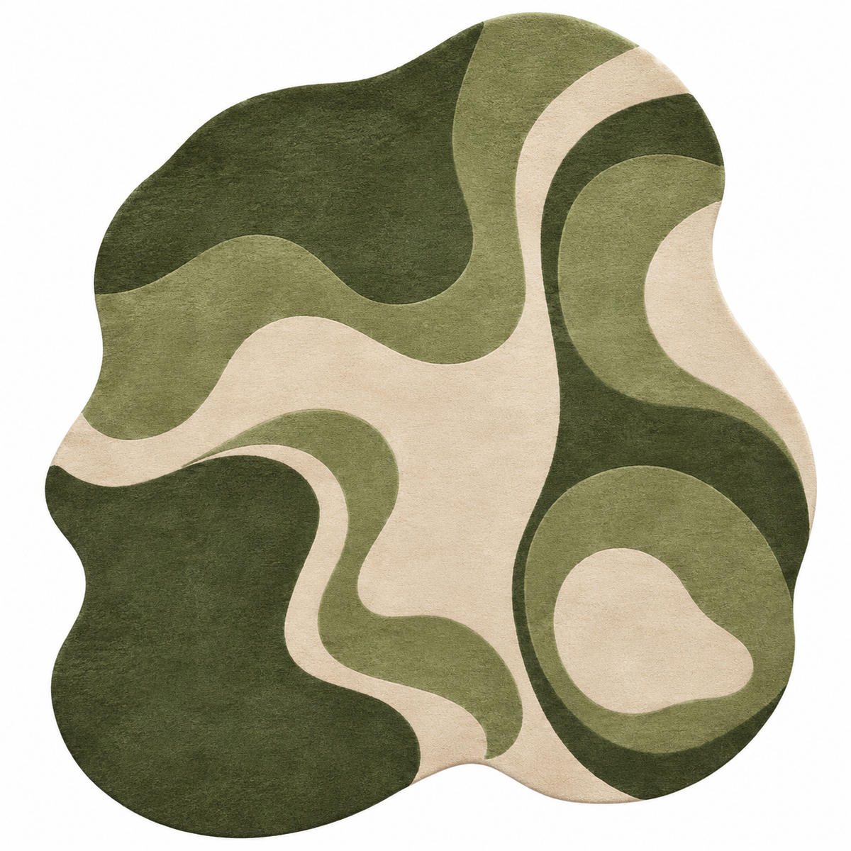 Organic Harmony Rug | Abstract Flowing Organic Shapes (GG)