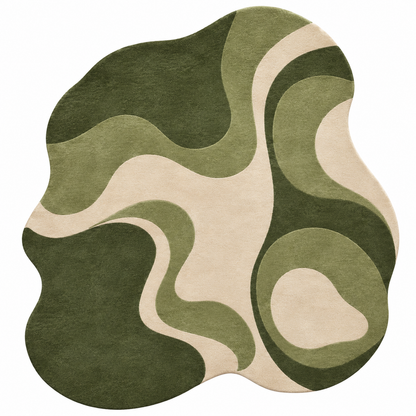 Organic Harmony Rug | Abstract Flowing Organic Shapes (GG)