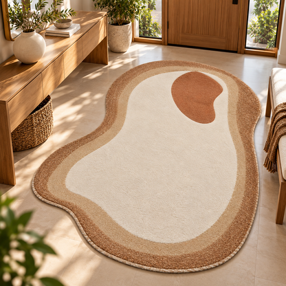Organic Layer Rug | Flowing Layered Abstract Organic Pattern (GG)