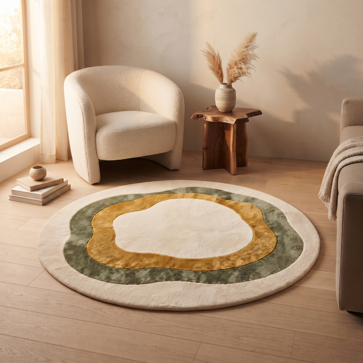 Organic Pattern Wool Rug | Organic Layered Pattern (GG)