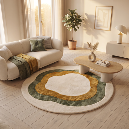 Organic Pattern Wool Rug | Organic Layered Pattern (GG)