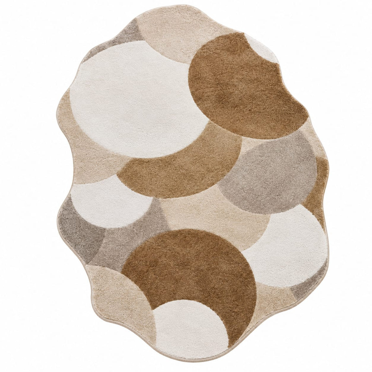 Organic Pebble Rug | Softly Rounded Pebble-Inspired Organic Shapes (GG)