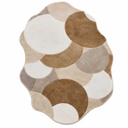 Organic Pebble Rug | Softly Rounded Pebble-Inspired Organic Shapes (GG)