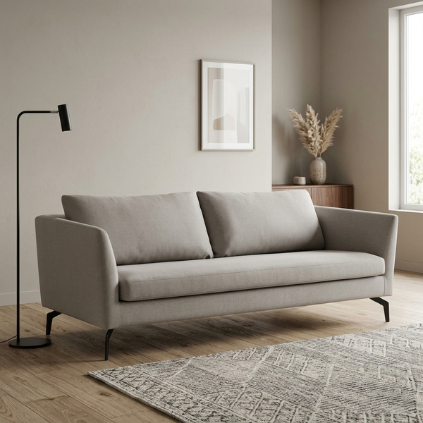 Oslo Minimalist Fabric 2-Seater Sofa (1500mm) - (NO)