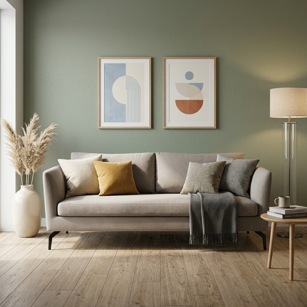 Oslo Minimalist Fabric 2-Seater Sofa (1500mm) - (NO)