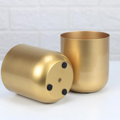 Gold Minimalist U-Shape Planter - 4.7 Inches (MVS)