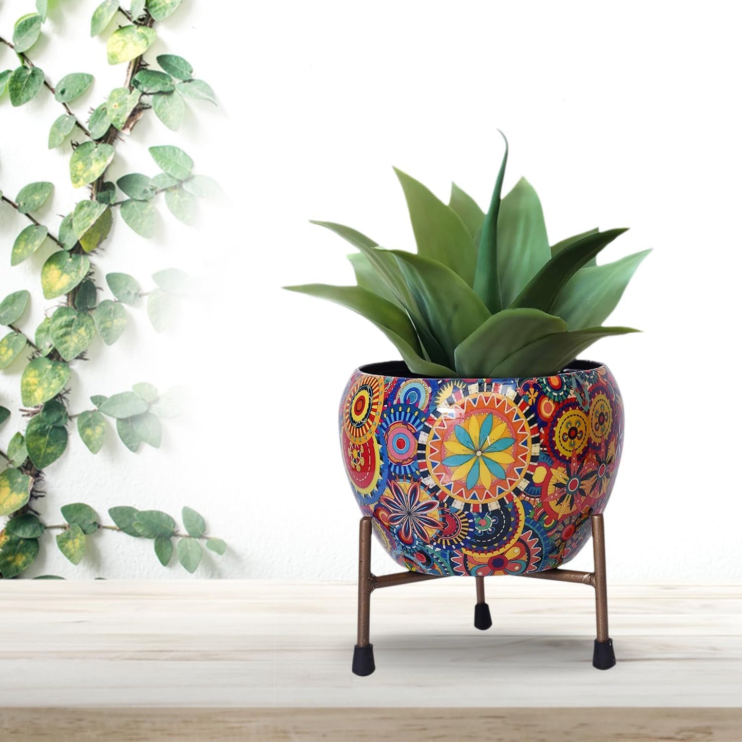 Mandala Metal Planter - 4.7 Inches (MVS)