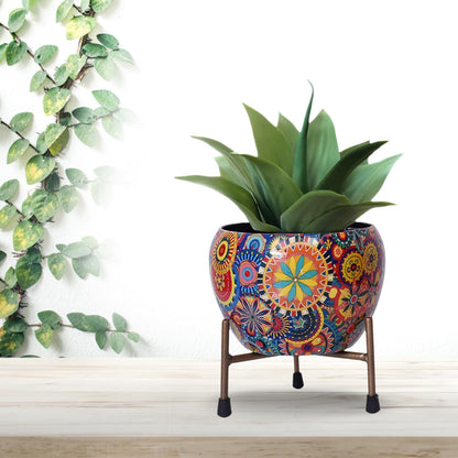 Mandala Metal Planter - 4.7 Inches (MVS)