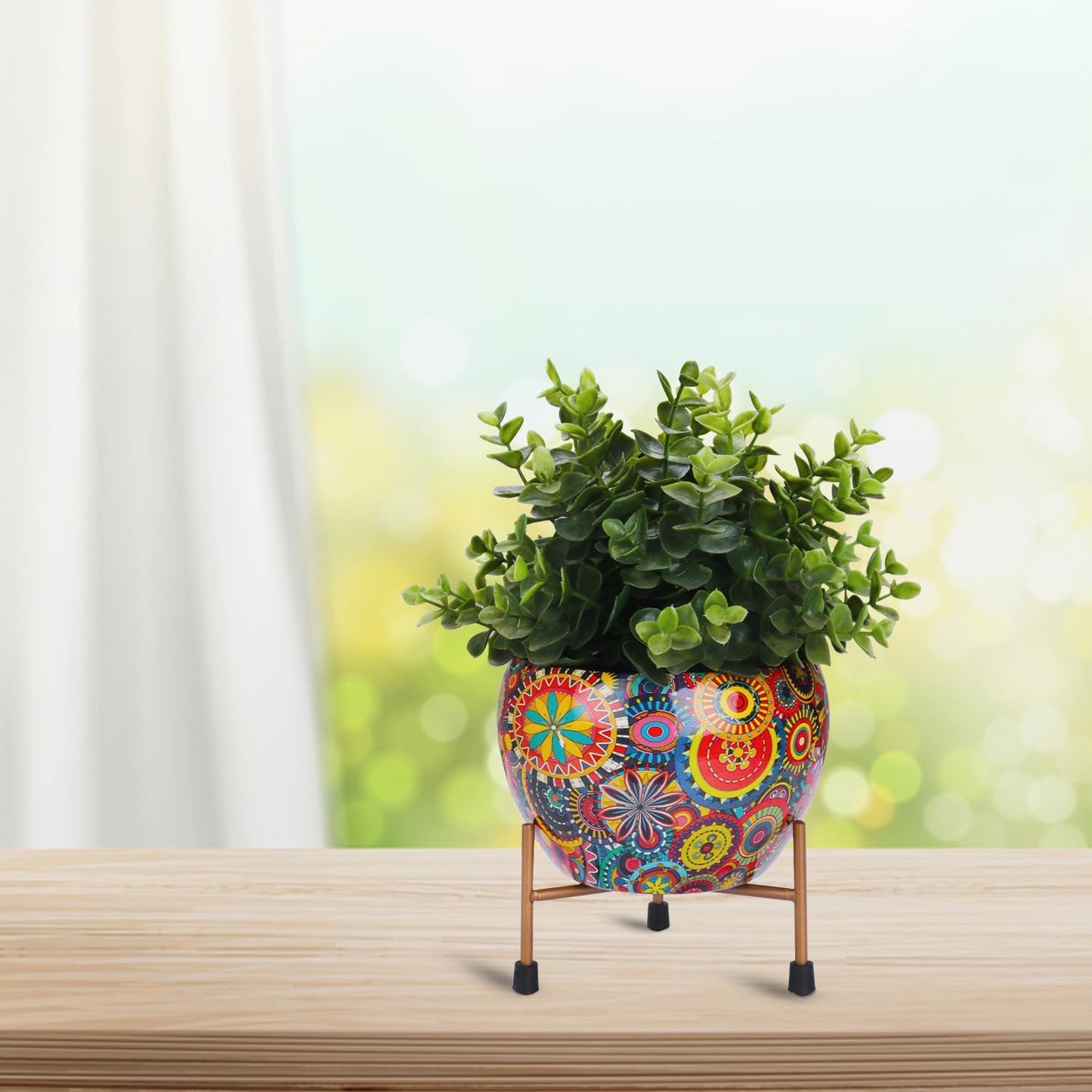 Mandala Metal Planter - 4.7 Inches (MVS)