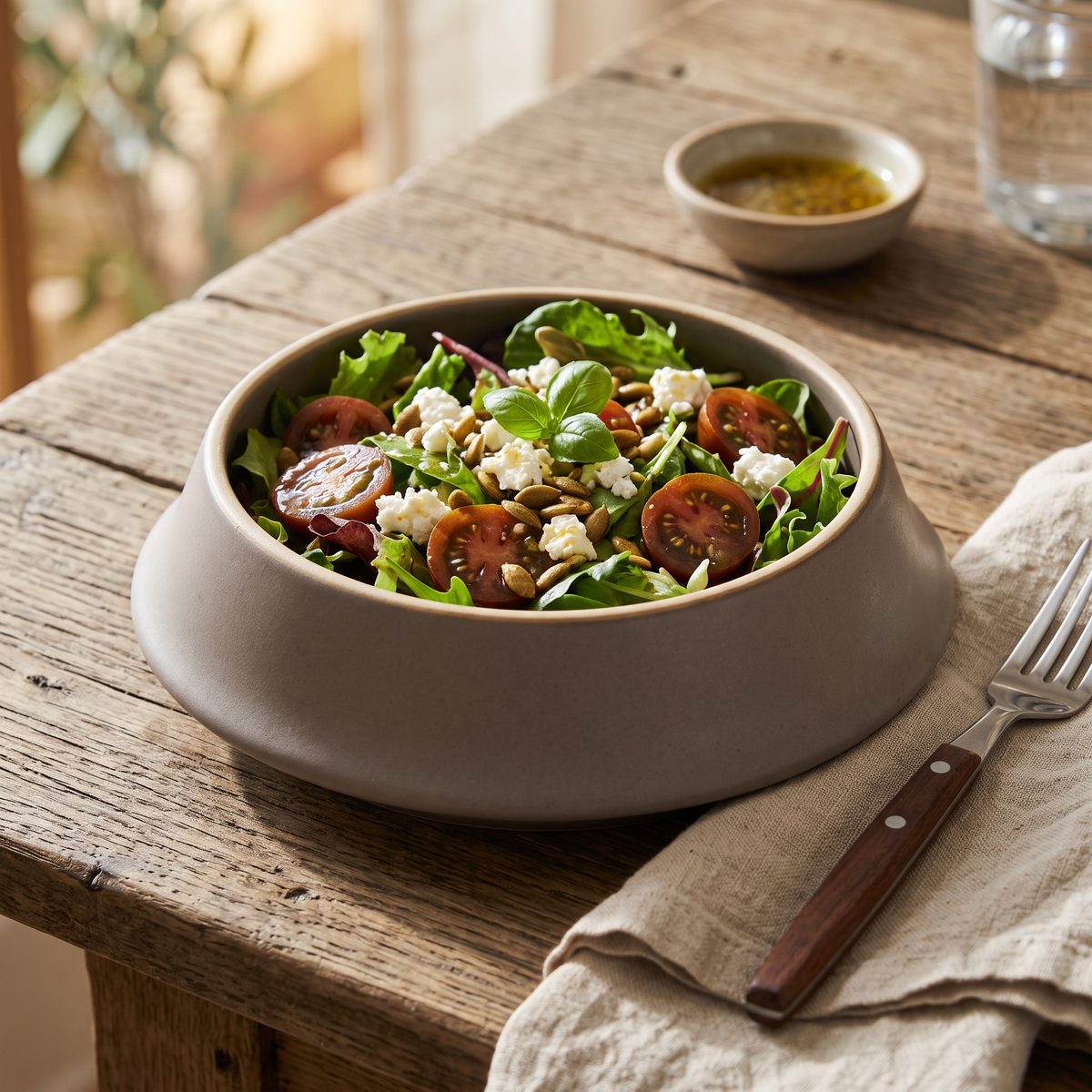 Set of 4 | Premium Ceramic Serving Bowl with Flared Rim & Speckled Design | 13 cm × 13 cm × 4.5 cm (DZ)