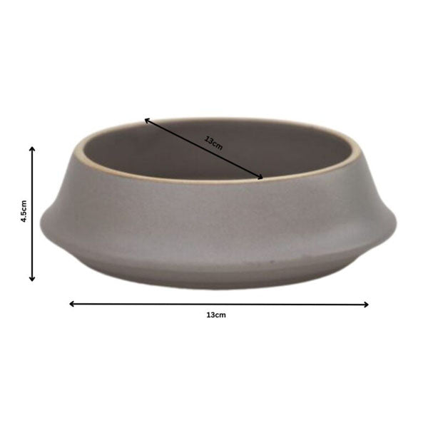 Set of 4 | Premium Ceramic Serving Bowl with Flared Rim & Speckled Design | 13 cm × 13 cm × 4.5 cm (DZ)