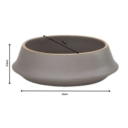 Set of 4 | Premium Ceramic Serving Bowl with Flared Rim & Speckled Design | 13 cm × 13 cm × 4.5 cm (DZ)