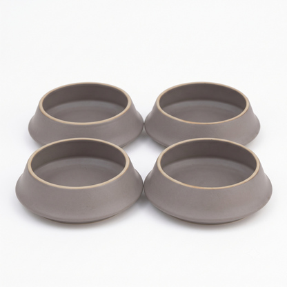 Set of 4 | Premium Ceramic Serving Bowl with Flared Rim & Speckled Design | 13 cm × 13 cm × 4.5 cm (DZ)