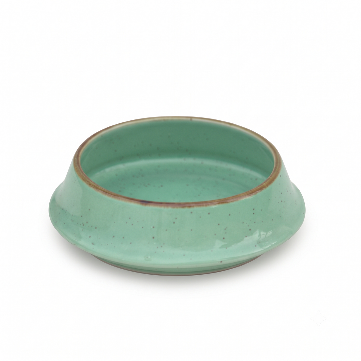 Set of 4 | Premium Ceramic Serving Bowl with Flared Rim & Speckled Design | 13 cm × 13 cm × 4.5 cm (DZ)
