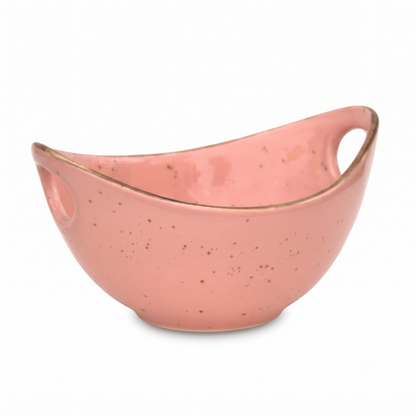 Premium Glossy Ceramic Serving Bowl with Side Handles | 23 × 17.5 × 12 cm (DZ)