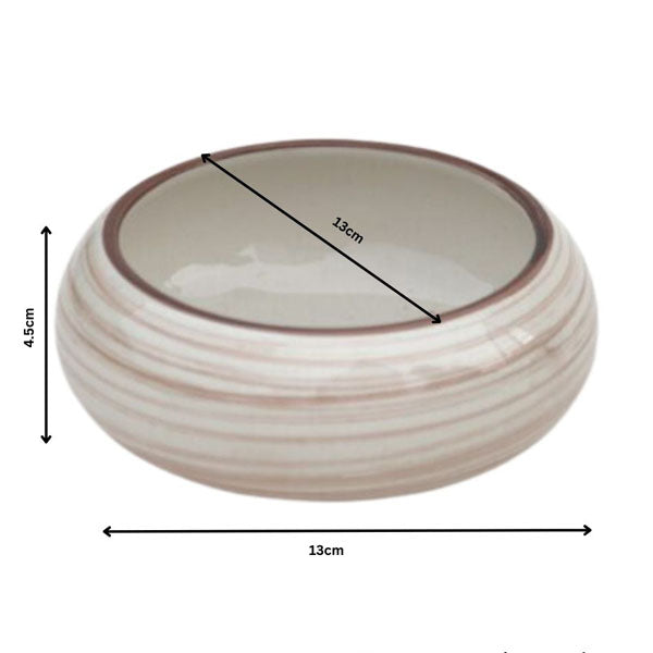 Premium Glossy Stoneware Ceramic Serving Bowl – Set of 4 | 13 cm x 13 cm x 4.5 cm (DZ)