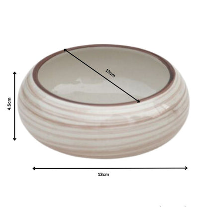 Premium Glossy Stoneware Ceramic Serving Bowl – Set of 4 | 13 cm x 13 cm x 4.5 cm (DZ)
