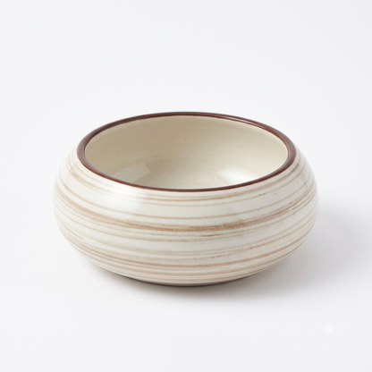Premium Glossy Stoneware Ceramic Serving Bowl – Set of 4 | 13 cm x 13 cm x 4.5 cm (DZ)