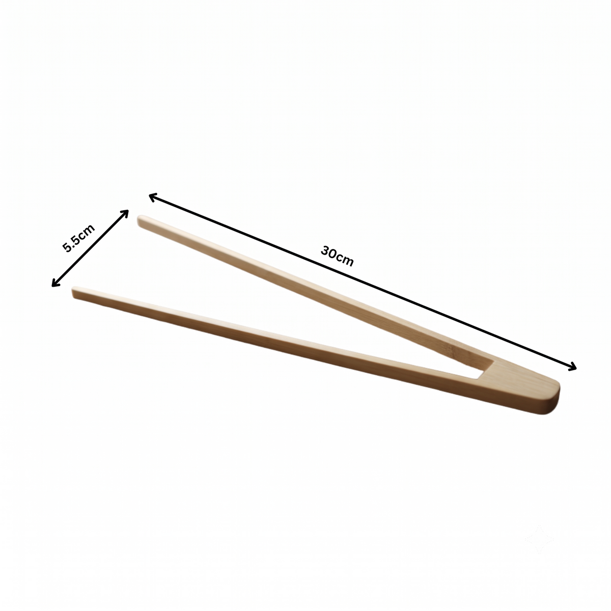 Set of 6 | Premium Natural Bamboo Cooking & Serving Tongs | 30 × 5.5 cm (DZ)