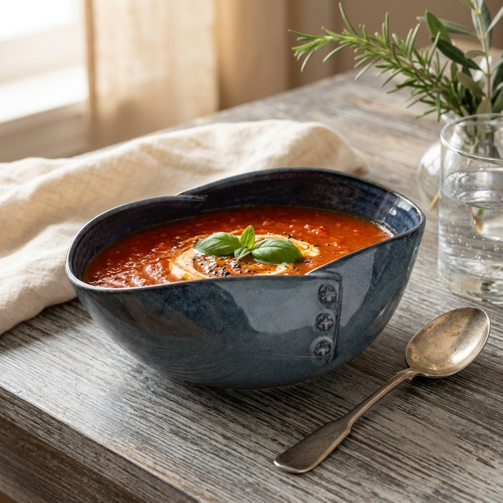 Premium Stoneware Ceramic Serving Bowl with Decorative Rivet Design | 28 × 21 × 10 cm (DZ)